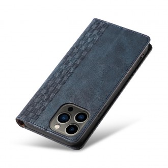 Pouzdro s magnetickým popruhem pro Samsung Galaxy S23+ Flip Wallet Mini Lanyard Stand Blue