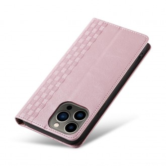 Pouzdro s magnetickým popruhem pro Samsung Galaxy S23+ Flip Wallet Mini Lanyard Stand Pink