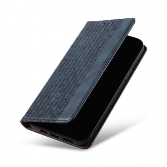 Magnet Strap Case Case pro Samsung Galaxy S23 Ultra Flip Wallet Mini Lanyard Stand Blue