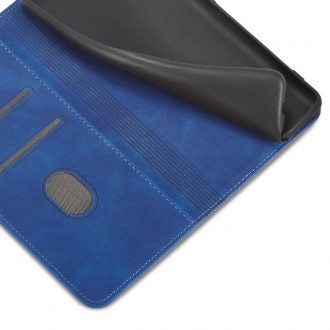 Magnet Fancy Case pro Samsung Galaxy S23 flip cover stojánek na peněženku modrý