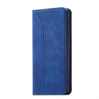 Magnet Fancy Case pro Samsung Galaxy S23 Ultra Cover with Flip Wallet Stand Blue