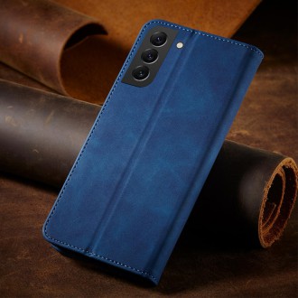 Magnet Fancy Case pro Samsung Galaxy S23 Ultra Cover with Flip Wallet Stand Blue