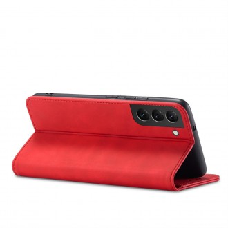 Magnet Fancy Case pro Samsung Galaxy S23 Ultra Cover with Flip Stand Wallet Red