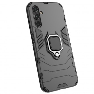 Pouzdro Ring Armor pro Samsung Galaxy A14 pancéřový kryt magnetický držák kroužkový černý