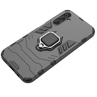 Pouzdro Ring Armor pro Samsung Galaxy A14 pancéřový kryt magnetický držák kroužkový černý