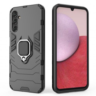 Pouzdro Ring Armor pro Samsung Galaxy A14 pancéřový kryt magnetický držák kroužkový černý