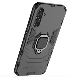 Pouzdro Ring Armor pro Samsung Galaxy A14 pancéřový kryt magnetický držák kroužkový černý