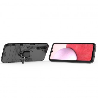 Pouzdro Ring Armor pro Samsung Galaxy A14 pancéřový kryt magnetický držák kroužkový černý