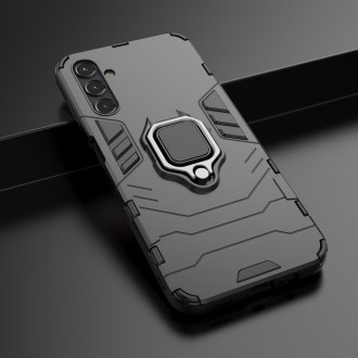 Pouzdro Ring Armor pro Samsung Galaxy A14 pancéřový kryt magnetický držák kroužkový černý