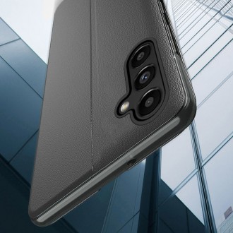 Kryt Eco Leather View Case pro Samsung Galaxy S23+ s odklápěcím stojánkem modrý