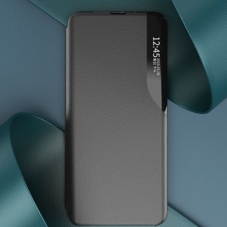 Kryt Eco Leather View Case pro Samsung Galaxy S23+ s odklápěcím stojánkem modrý