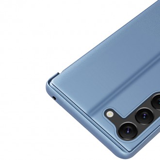 Kryt Clear View Case pro Samsung Galaxy S23+ flipový kryt modrý