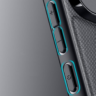 Pouzdro Dux Ducis Fino pro kryt Xiaomi 13 Pro se silikonovým rámečkem modré