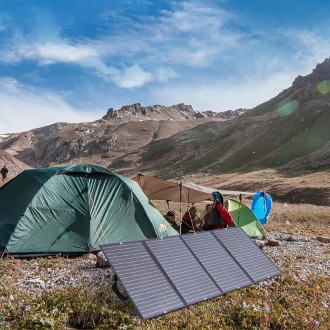 Choetech skládací solární nabíječka 160W černá (SC010)