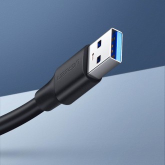 Ugreen USB-A (samec) – prodlužovací kabel adaptéru USB-A (samice) USB 3.0 5 Gb/s 0,5 m černý (US129)