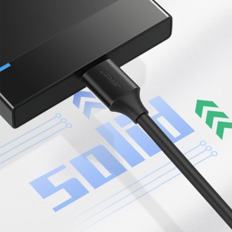 Ugreen kabel USB-A 3.0 - Micro USB-B SuperSpeed 5Gb/s 1m černý (US130)
