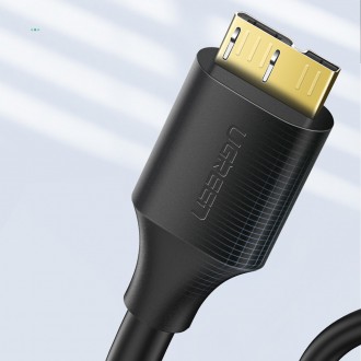 Ugreen kabel USB-A 3.0 - Micro USB-B SuperSpeed 5Gb/s 1m černý (US130)