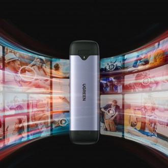 Ugreen Pocket Drive M.2 M-Key (USB-C / USB-A 10 Gb/s) šedá (CM353)