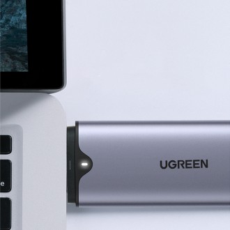 Ugreen Pocket Drive M.2 M-Key (USB-C / USB-A 10 Gb/s) šedá (CM353)