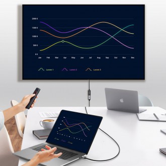 Ugreen adaptérový kabel DisplayPort (samec) – HDMI (samice) 4K x 2K černý (MM137)