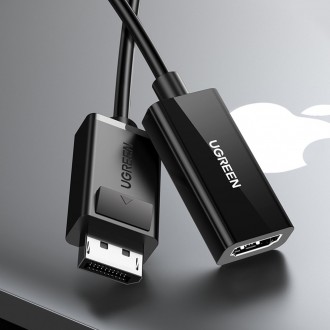 Ugreen adaptérový kabel DisplayPort (samec) – HDMI (samice) 4K x 2K černý (MM137)