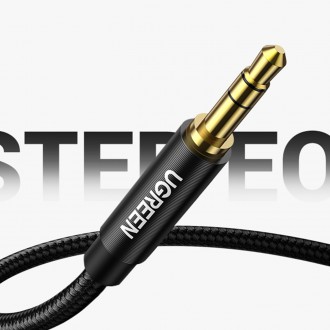 Ugreen audio kabel AUX přímý minijack 3,5 mm 2 m modrý (AV112)