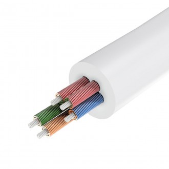 Ugreen kabel kabelový rozdělovač sluchátek mini jack 3,5 mm - 2 x mini jack 3,5 mm (2 x stereo výstup) 20 cm bílý (AV134)