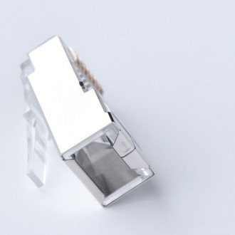 Ugreen 10x koncovka RJ45 8P8C (UTP kat. 6 / kat. 5 / kat. 5e) stříbrná (NW111)
