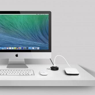 Ugreen HUB 4v1 USB-A - 4xUSB-A 2.0 480Mb/s 1m černý (CR106)