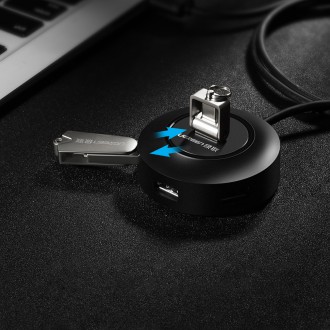 Ugreen HUB 4v1 USB-A - 4xUSB-A 2.0 480Mb/s 1m černý (CR106)