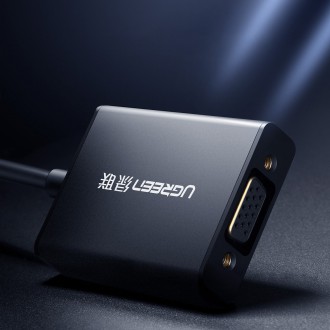 Ugreen kabel adaptéru HDMI (samec) - VGA (samice) černý (MM102)
