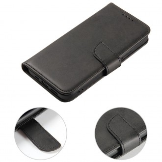 Magnetické pouzdro pro kryt Samsung Galaxy A54 5G s odklápěcím stojánkem na peněženku černé