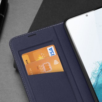 Pouzdro Dux Ducis Skin X2 pro Samsung Galaxy A54 5G flip cover stojánek na peněženku modrý