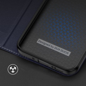 Pouzdro Dux Ducis Skin X2 pro Samsung Galaxy A54 5G flip cover stojánek na peněženku modrý