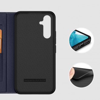 Pouzdro Dux Ducis Skin X2 pro Samsung Galaxy A54 5G flip cover stojánek na peněženku modrý