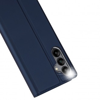 Pouzdro Dux Ducis Skin Pro pro Samsung Galaxy A34 5G flip cover card stojánek na peněženku modrý
