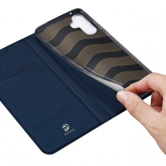 Pouzdro Dux Ducis Skin Pro pro Samsung Galaxy A34 5G flip cover card stojánek na peněženku modrý