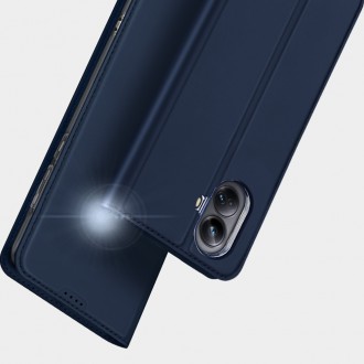 Pouzdro Dux Ducis Skin Pro pro Samsung Galaxy A34 5G flip cover card stojánek na peněženku modrý