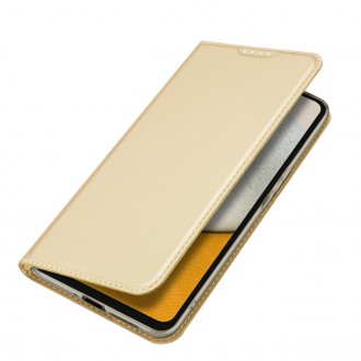 Pouzdro Dux Ducis Skin Pro pro Samsung Galaxy A34 5G Flip Card Wallet Stand Gold