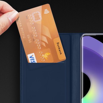 Pouzdro Dux Ducis Skin Pro pro Samsung Galaxy A54 5G flip cover card stojánek na peněženku modrý