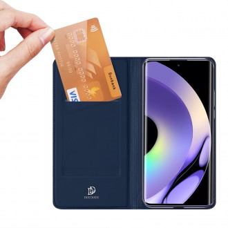 Dux Ducis Skin Pro Case pro Realme 10 Pro Flip Card Wallet Stand Blue