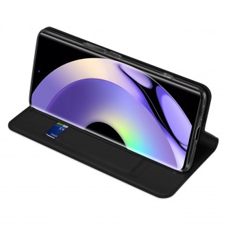Dux Ducis Skin Pro pouzdro pro Realme 10 Pro+ flip cover card stojánek na peněženku černý