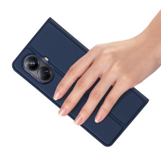 Dux Ducis Skin Pro pouzdro pro Realme 10 Pro+ flip cover card stojánek na peněženku modrý
