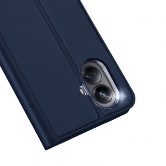 Dux Ducis Skin Pro pouzdro pro Realme 10 Pro+ flip cover card stojánek na peněženku modrý