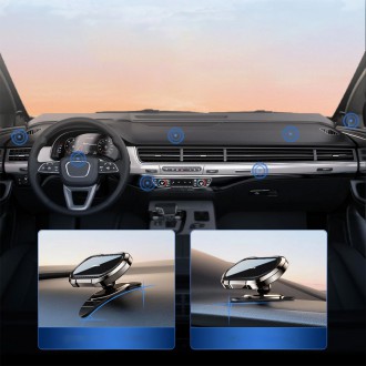 Joyroom magnetický samolepicí držák na telefon do auta (palubní deska / kokpit) šedý (JR-ZS314)