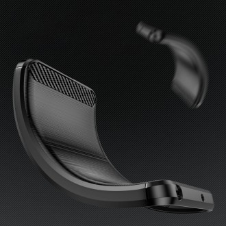 Carbon Case pro Samsung Galaxy A34 5G flexibilní silikonový karbonový kryt modrý
