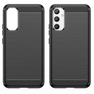 Carbon Case pro Samsung Galaxy A04e flexibilní silikonový karbonový kryt černý