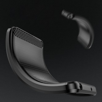 Carbon Case pouzdro pro Realme 10 flexibilní silikonový karbonový kryt černý