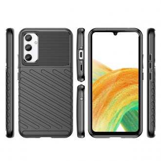 Pouzdro Thunder Case pro Samsung Galaxy A34 5G silikonové pancéřové pouzdro černé