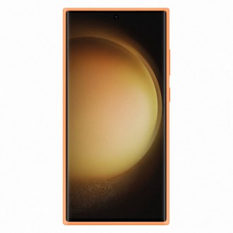 Silikonový kryt Samsung pro Samsung Galaxy S23 Ultra silikonové pouzdro oranžové (EF-PS918TOEGWW)